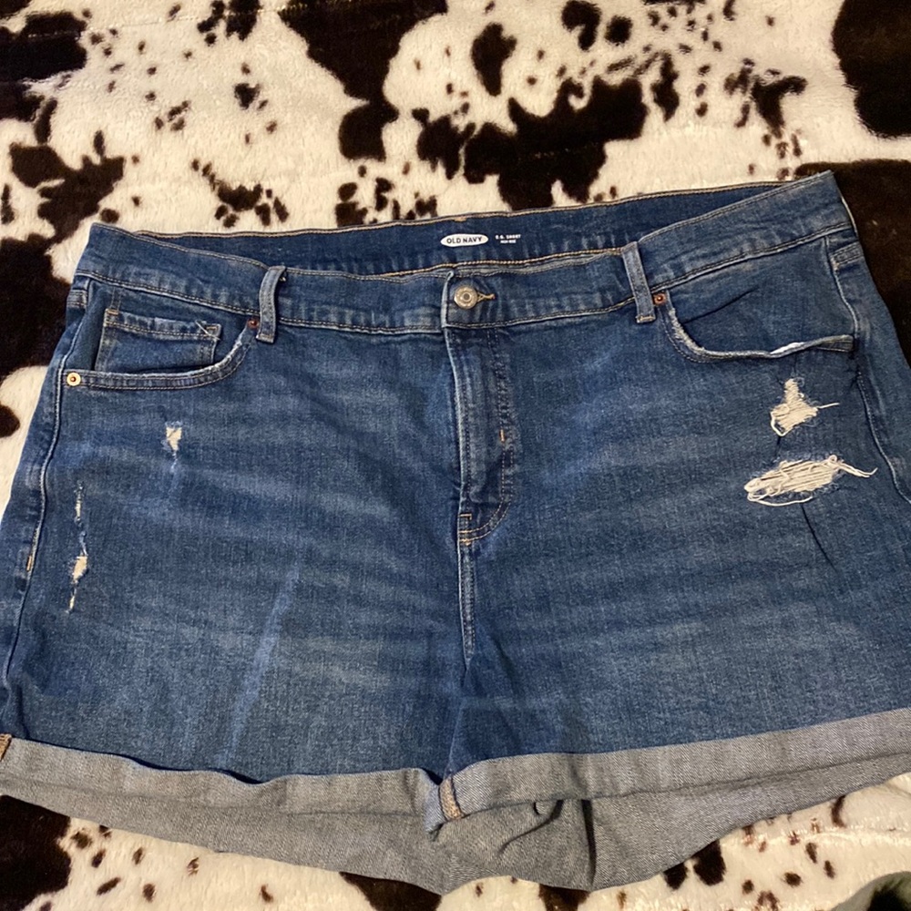 Denim shorts